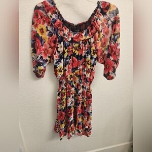 Off the shoulder floral dress